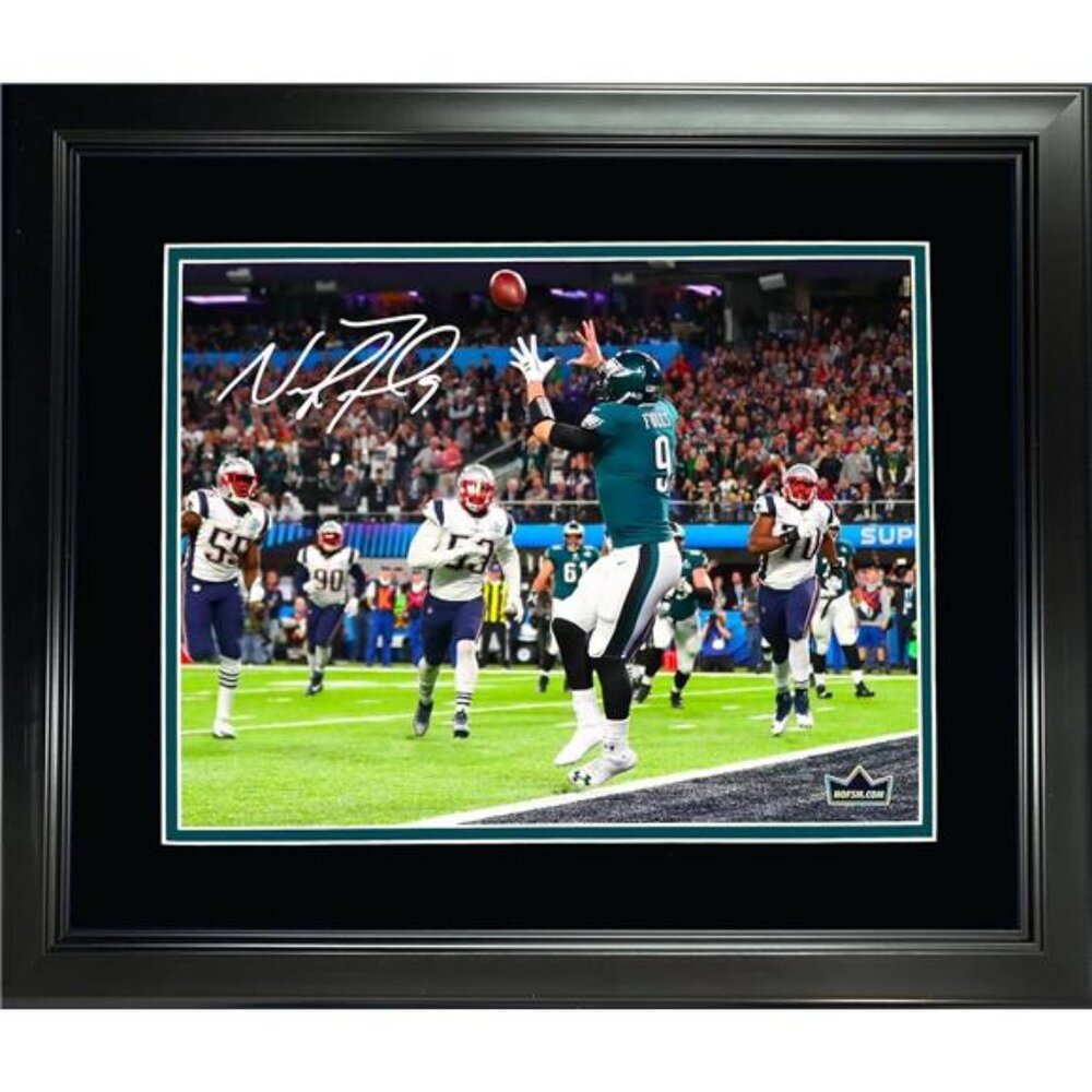 Framed Nick Foles Super Bowl LII Philly Special Facsimile Laser Engraved